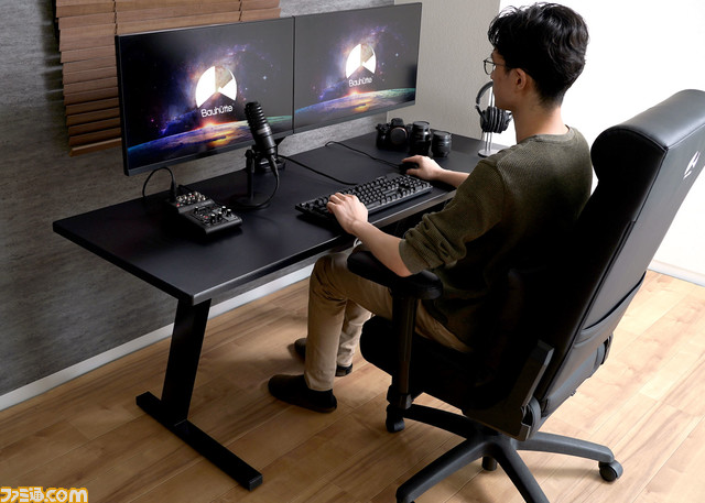 PCの配線問題を解決するゲーミングデスク“ケーブルマスター”がバウヒュッテより発売。脚部に配線を隠してスッキリとしたPC環境に!
