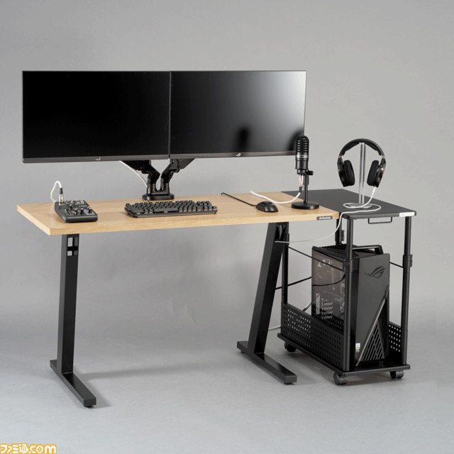 PCの配線問題を解決するゲーミングデスク“ケーブルマスター”がバウヒュッテより発売。脚部に配線を隠してスッキリとしたPC環境に!