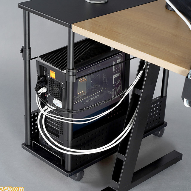 PCの配線問題を解決するゲーミングデスク“ケーブルマスター”がバウヒュッテより発売。脚部に配線を隠してスッキリとしたPC環境に!