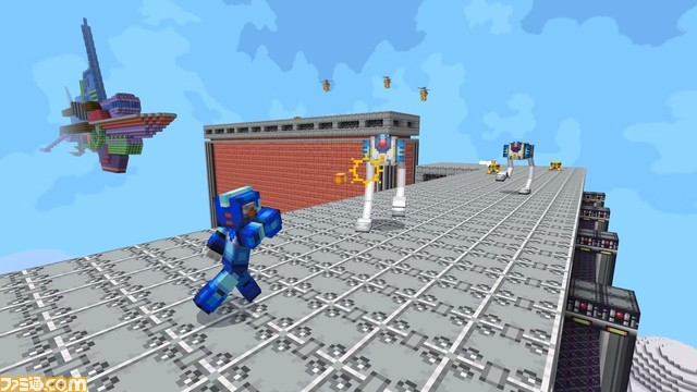 『マインクラフト』で『ロックマンX』がプレイ可能となるDLCが発表。原作BGMとともに、エックスバスターを用いたボス戦が楽しめる