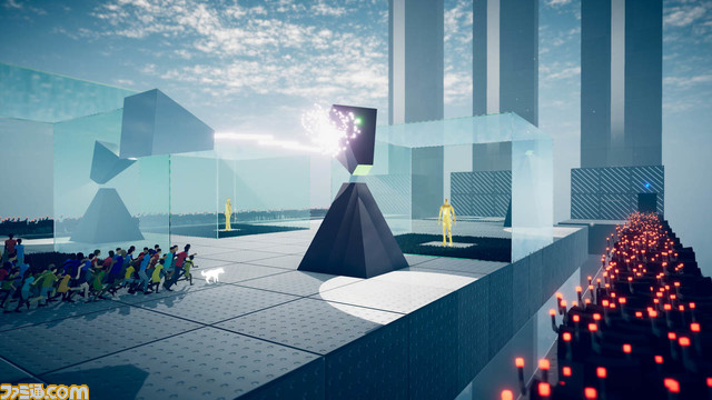 『ヒューマニティー』2023年5月発売。主人公の柴犬が意思も目的も失った人間たちを光の柱へと導くアクションパズルゲーム【State of Play】