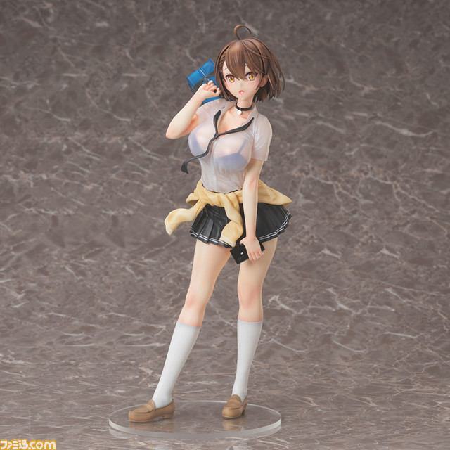 『アズールレーン』学生服姿のボルチモア1/4スケールフィギュアが登場。透明素材で再現したシャツ透けが美しすぎる…！