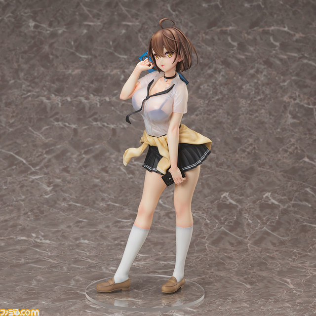 『アズールレーン』学生服姿のボルチモア1/4スケールフィギュアが登場。透明素材で再現したシャツ透けが美しすぎる…！