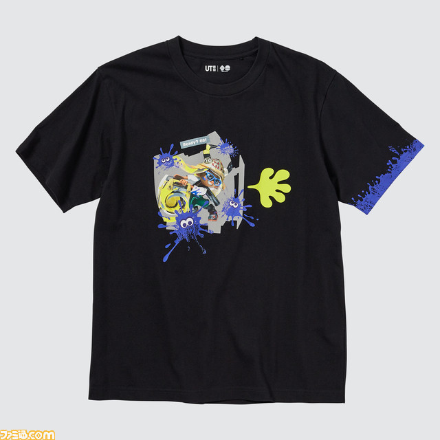 『スプラトゥーン3』イカしたデザインのコラボTシャツが3月24日よりユニクロで発売。対象商品2点以上の購入でオリジナルステッカー入り缶ケースをプレゼント