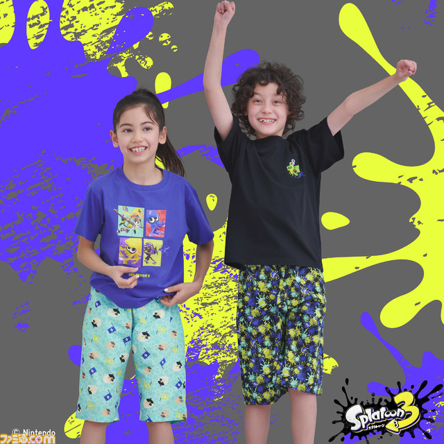 『スプラトゥーン3』イカしたデザインのコラボTシャツが3月24日よりユニクロで発売。対象商品2点以上の購入でオリジナルステッカー入り缶ケースをプレゼント