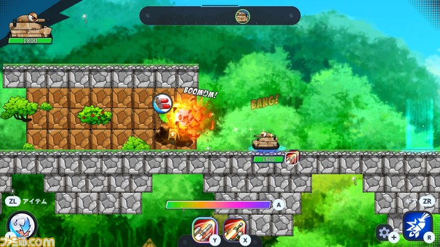 Switch『ポトリスS』4月27日に発売決定。砲撃方法の異なるタンクたちを操作してステージ突破を目指すシューティングゲーム