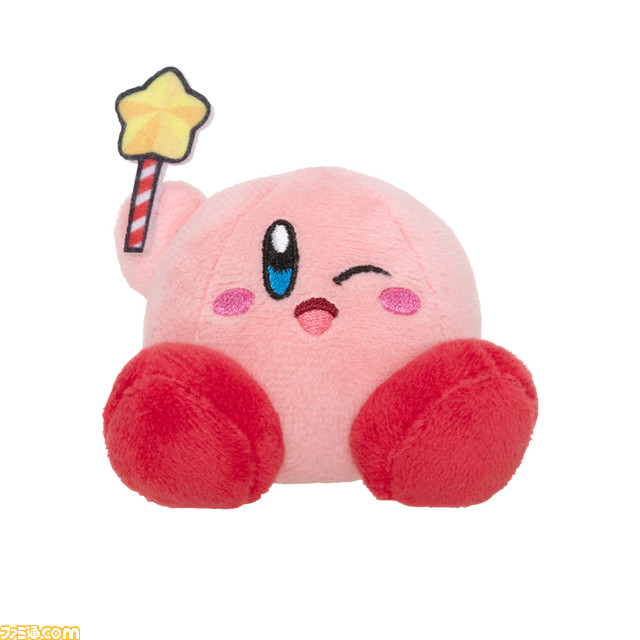 『星のカービィ』手乗りサイズのぬいぐるみがカプセルトイで3月11日より順次発売。スターロッドやスターを持ってちょこんとお座り