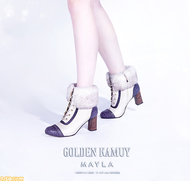 『ゴールデンカムイ』杉元とアシリパモデルのブーツが3月13日18時発売。不死身の男は実直に、新しい時代のアイヌの女は白く気高く。優美なブランド“マイラ”とコラボレーション