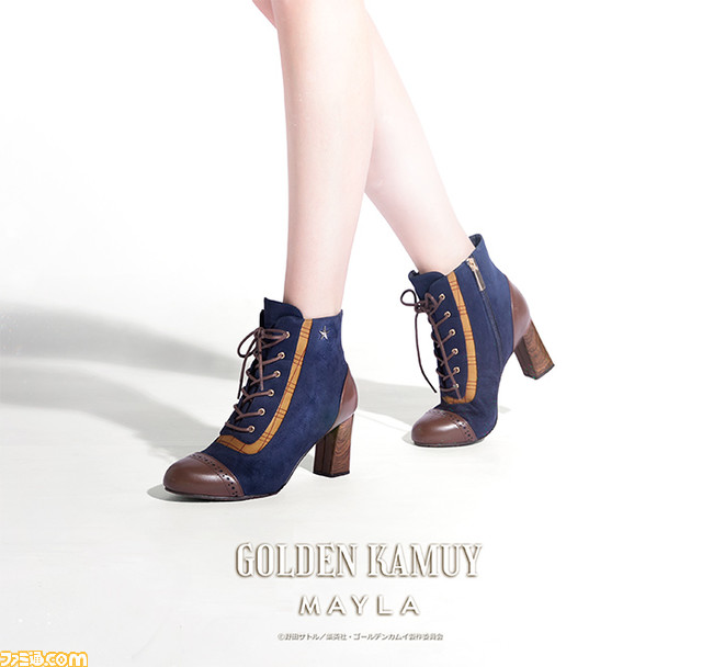 『ゴールデンカムイ』杉元とアシリパモデルのブーツが3月13日18時発売。不死身の男は実直に、新しい時代のアイヌの女は白く気高く。優美なブランド“マイラ”とコラボレーション