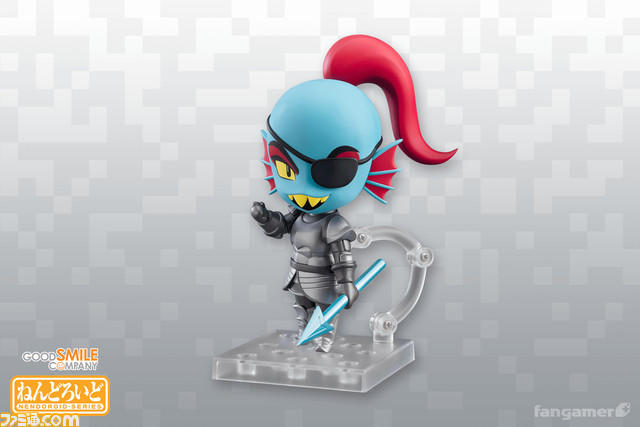 『UNDERTALE』アンダインのねんどろいどが本日(3/8)より発売。交換用表情パーツとして“通常顔”と“高笑い顔”が付属