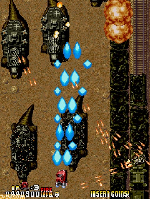 【アケアカ】Switch/PS4『ターボフォース』が3/9に配信決定。未来世界で愛車と共に世界を救うシューティングゲーム