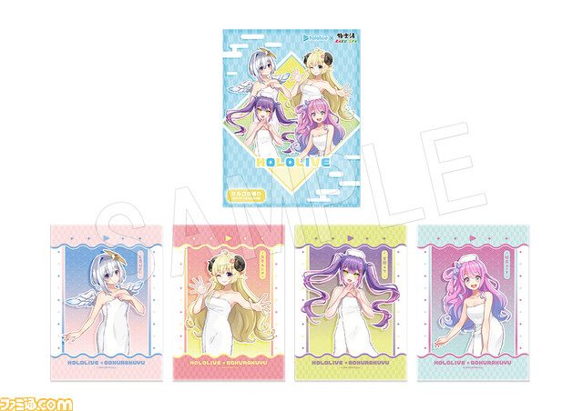 【ホロライブ】極楽湯 RAKU SPAコラボ第2弾が3/24より開催。天音かなた、角巻わため、常闇トワ、姫森ルーナら4期生の浴衣姿が公開