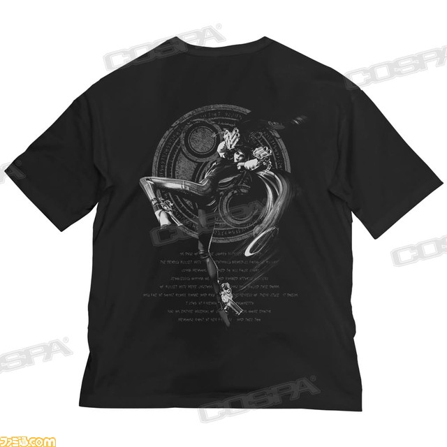 『ベヨネッタ』『ベヨネッタ3』より公式グッズが登場。ベヨネッタが大きくデザインされたTシャツやステッカー、ロックグラスなどがラインアップ