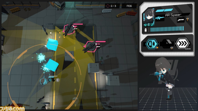 クールでかわいいガンシューティング『Physical Layer』がSteamにて配信開始。女子高生エージェントを操作して敵基地への潜入を目指す！