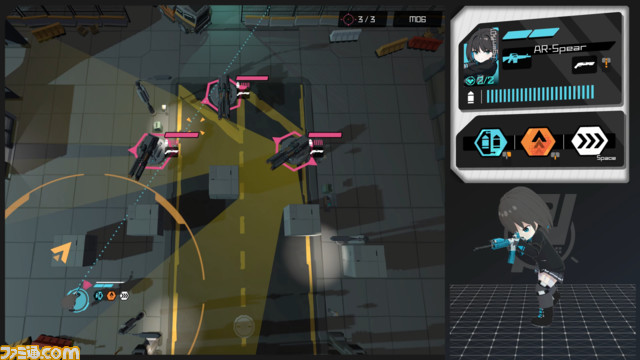 クールでかわいいガンシューティング『Physical Layer』がSteamにて配信開始。女子高生エージェントを操作して敵基地への潜入を目指す！