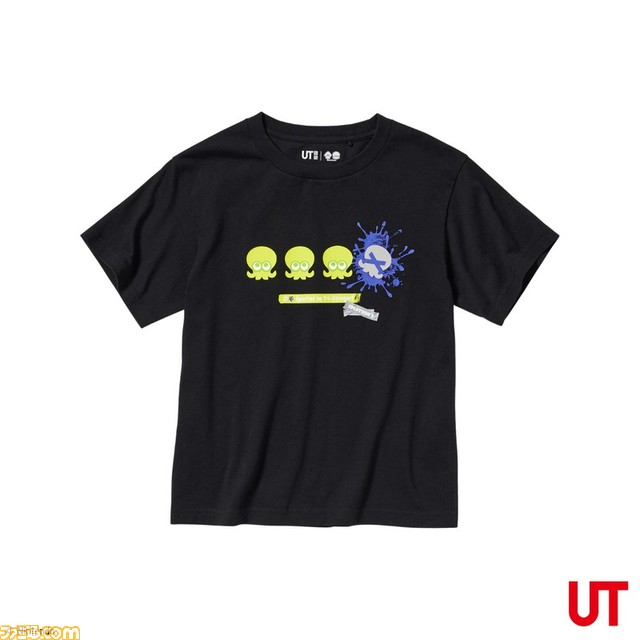 『スプラトゥーン3』×ユニクロのイカすコラボUTが本日(3/24)より発売。インク飛び交うイカ&タコデザインのTシャツが大人向け、子ども向けサイズで登場