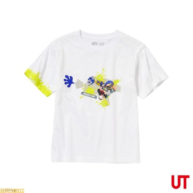 『スプラトゥーン3』×ユニクロのイカすコラボUTが本日(3/24)より発売。インク飛び交うイカ&タコデザインのTシャツが大人向け、子ども向けサイズで登場