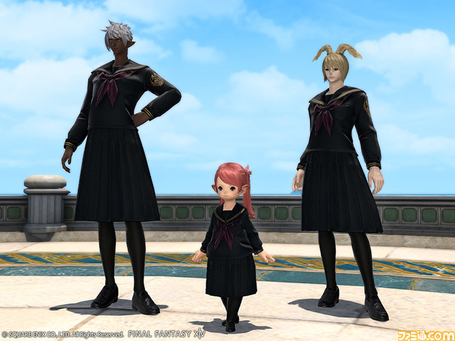 『FF14』学ラン、セーラー服を再現したエデュカント・コスチュームセットが新登場。本日(3/27)より開催の“エッグハント”関連アイテムのセールも実施中