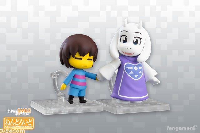 『UNDERTALE』主人公ニンゲンのねんどろいどが本日（3/28）より予約開始。タマシイやフラウィ、トリエルとの手つなぎパーツが付属