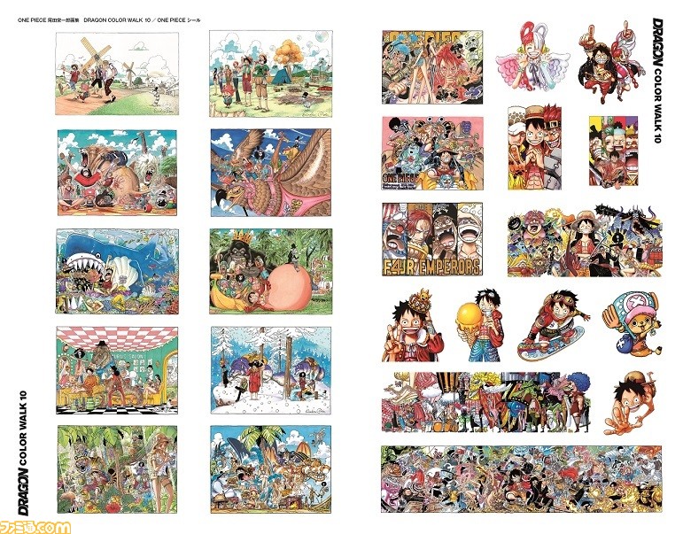 ONE PIECE 尾田栄一郎画集 COLOR WALK 1~7 + 非売品(x6) + CD +