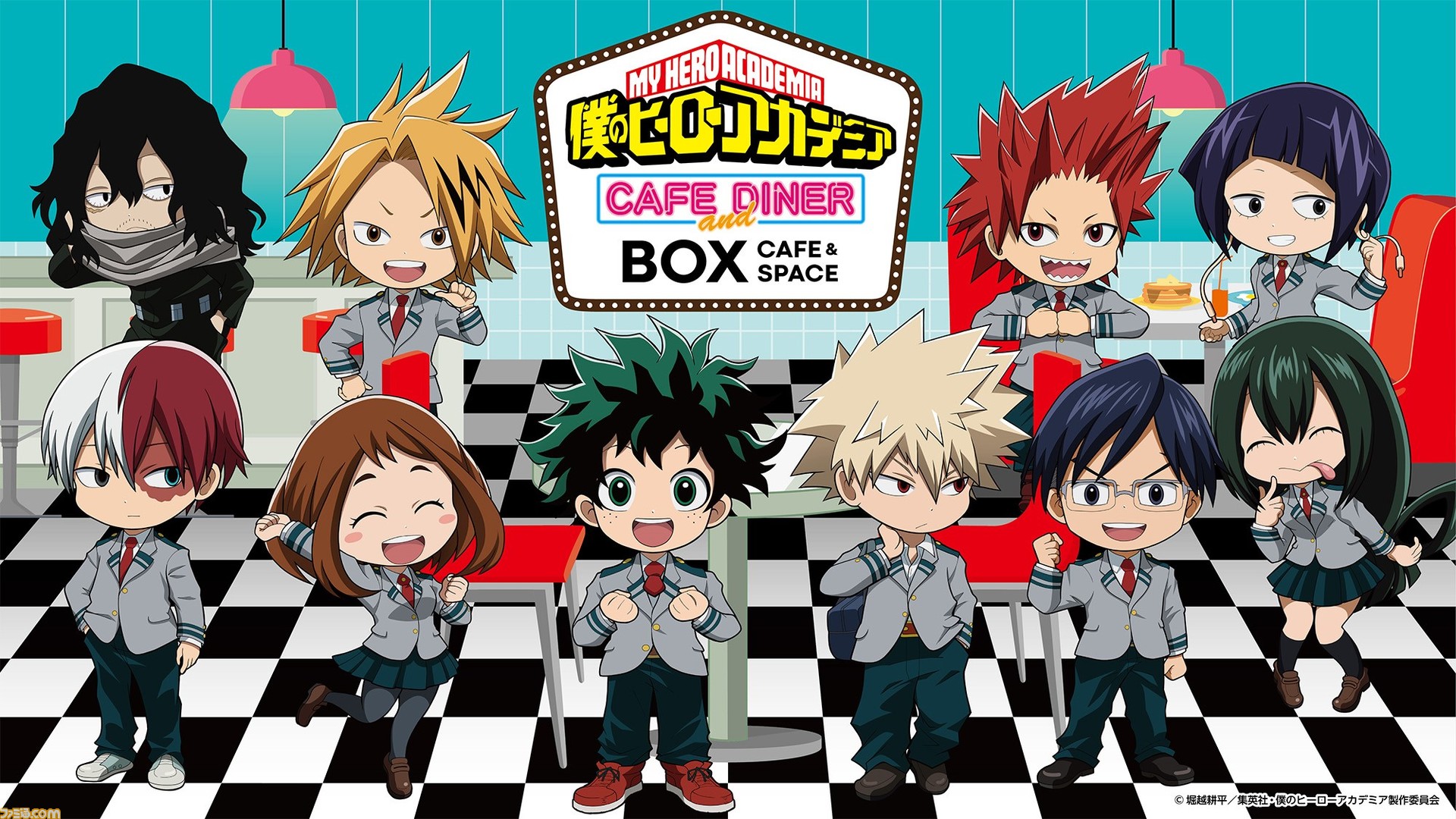 僕のヒーローアカデミア　ヒロアカ　文カフェ　爆豪　轟　セット アニメ『ヒロアカ』テーマカフェがBOX cafe&spaceとプロントで4