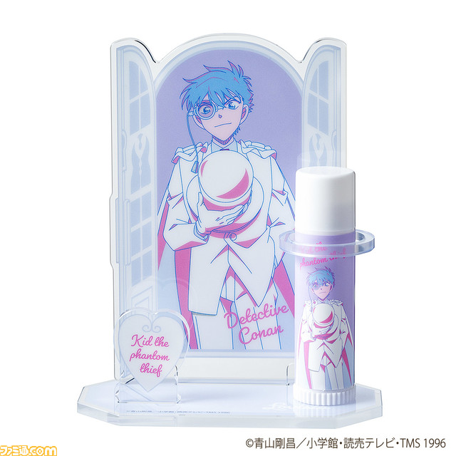 『名探偵コナン』のリップクリーム&スタンドセットが4月14日より発売。コナンのほか灰原、ジン、ベルモットなど『黒鉄の魚影(サブマリン)』のキャラが登場
