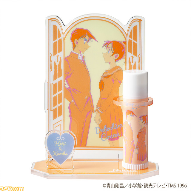 『名探偵コナン』のリップクリーム&スタンドセットが4月14日より発売。コナンのほか灰原、ジン、ベルモットなど『黒鉄の魚影(サブマリン)』のキャラが登場