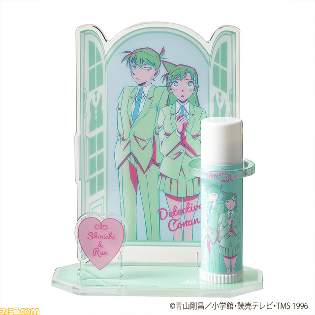 『名探偵コナン』のリップクリーム&スタンドセットが4月14日より発売。コナンのほか灰原、ジン、ベルモットなど『黒鉄の魚影(サブマリン)』のキャラが登場