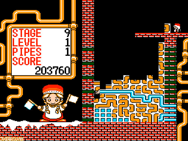 『ゴルビーのパイプライン大作戦』（コンシューマー版）が“プロジェクトEGG”にて配信。パイプブロックを組み合わせてラインを作るアクションパズル