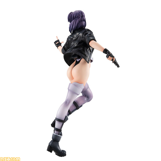 『攻殻機動隊』草薙素子が原点の姿でフィギュア化。印象的なボディスーツやジャケット、ブーツ、銃などの細かな部分も再現