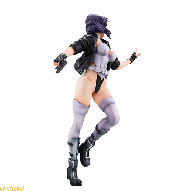 『攻殻機動隊』草薙素子が原点の姿でフィギュア化。印象的なボディスーツやジャケット、ブーツ、銃などの細かな部分も再現