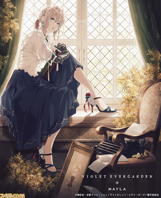 『ヴァイオレット・エヴァーガーデン』のスカートがリアルに発売。愛を届ける自動手記人形とのお揃いコーデに心ときめく【4月28日17時より受注開始】