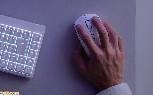 “ELECOM GAMING V custom”のゲーミングマウス&キーボードにピンクとホワイトが追加。エレコムの直販サイトにて限定販売