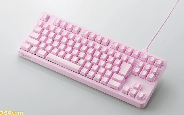 “ELECOM GAMING V custom”のゲーミングマウス&キーボードにピンクとホワイトが追加。エレコムの直販サイトにて限定販売