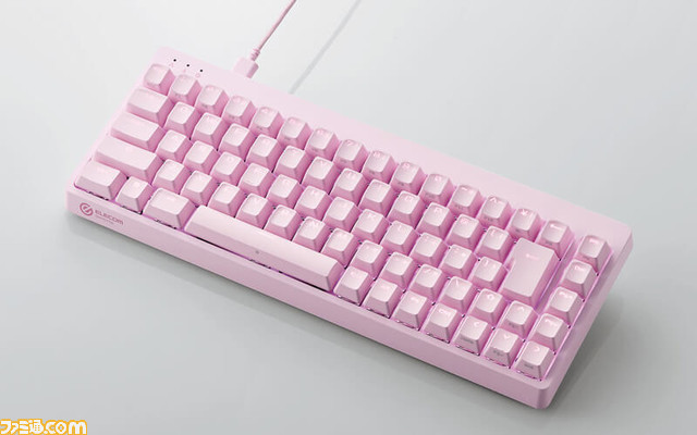 “ELECOM GAMING V custom”のゲーミングマウス&キーボードにピンクとホワイトが追加。エレコムの直販サイトにて限定販売