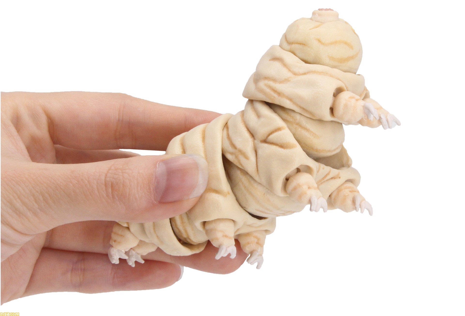 『原色図鑑シリーズ番外編 クマムシ』実物の約10000%のクマムシフィギュアが全国のガチャで登場。計21パーツの胴体や手足を動かして自由に ...