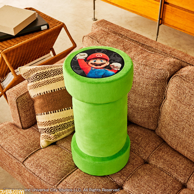 映画『スーパーマリオ』一番くじが5月13日に発売。スーパーキノコ、ハテナブロックなど抱き心地のよさそうなクッションが登場