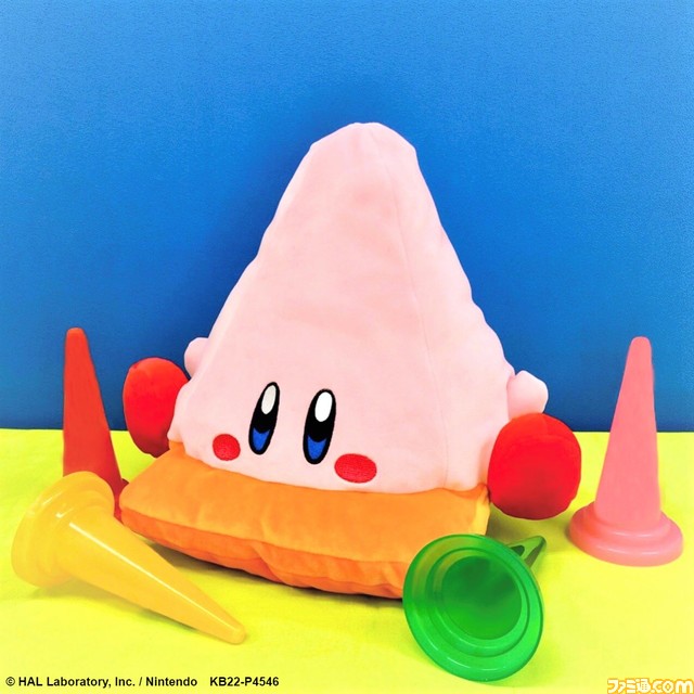 『星のカービィ ディスカバリー』よりほおばりヘンケイするカービィのBIGぬいぐるみがプライズ化。5月第2週より各取扱店にて順次展開