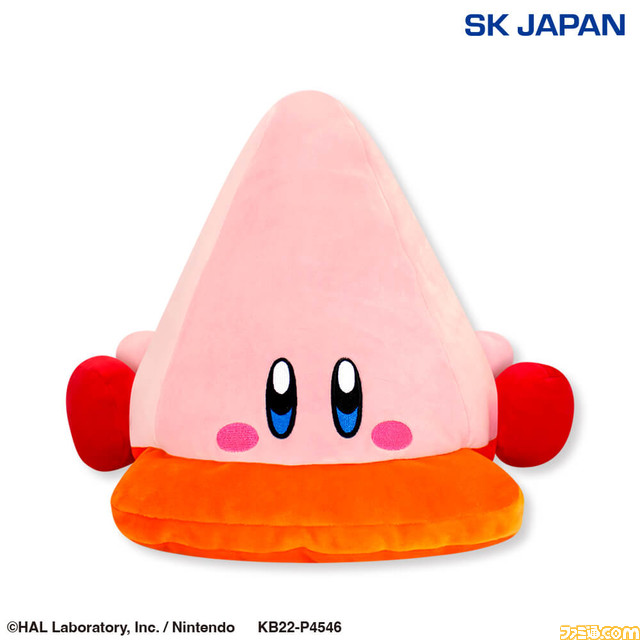 『星のカービィ ディスカバリー』よりほおばりヘンケイするカービィのBIGぬいぐるみがプライズ化。5月第2週より各取扱店にて順次展開