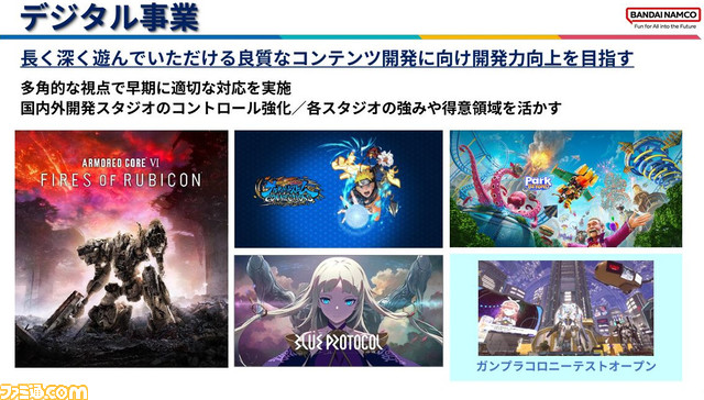 バンダイナムコホールディングスが2023年3月期の決算を発表。『エルデンリング』が好調、IP別売上は『フィルムレッド』大ヒットの『ワンピース』や『水星の魔女』人気の『ガンダム』が前年比増