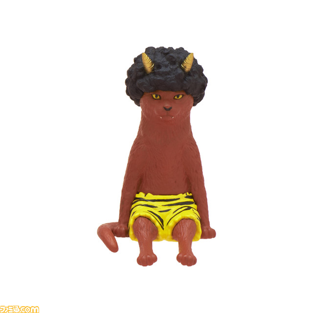 なぜかネコになった桃太郎や鬼が手のひらサイズでフィギュア化。カプセルトイ『座る桃太郎』5月20日より発売