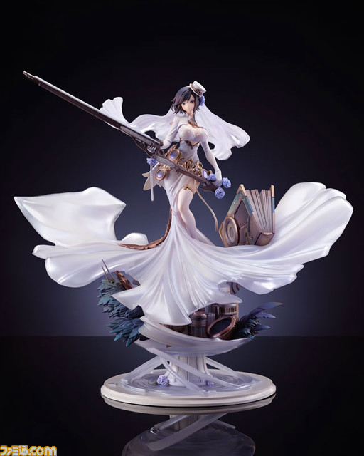 『アズールレーン』アーク・ロイヤルがケッコン衣装でフィギュア化。あみあみ限定版では指揮官を射止めるウィンク顔パーツが付属