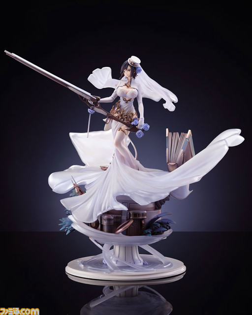『アズールレーン』アーク・ロイヤルがケッコン衣装でフィギュア化。あみあみ限定版では指揮官を射止めるウィンク顔パーツが付属