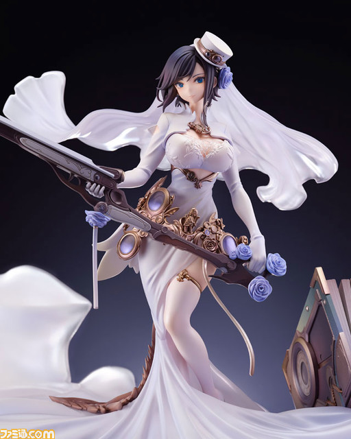 『アズールレーン』アーク・ロイヤルがケッコン衣装でフィギュア化。あみあみ限定版では指揮官を射止めるウィンク顔パーツが付属