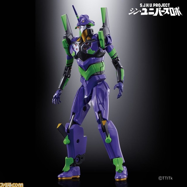 【シン・ユニバースロボ】本日(5/19)16時から予約開始。ゴジラ、エヴァ初号機、ウルトラマン、仮面ライダーが奇跡の合体!?【S.J.H.U.PROJECT】