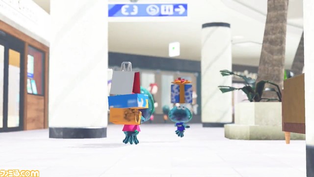 『スプラトゥーン3』新ステージ“タラポートショッピングパーク”の詳細が公開。店舗が並ぶモールにある噴水広場の上に設置されたステージに