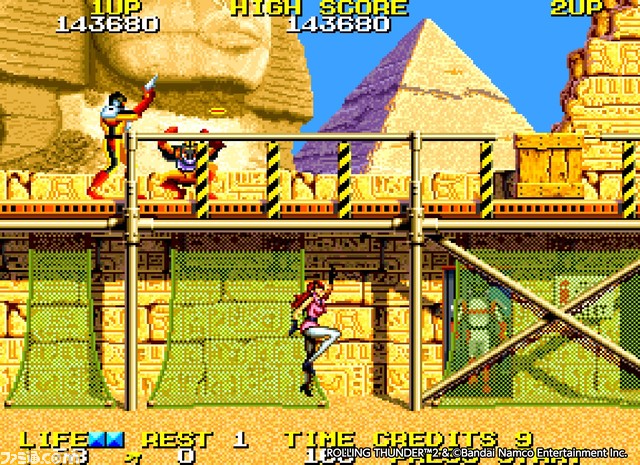 Switch/PS4『アケアカ ローリングサンダー2』5月25日より配信開始。特殊作戦部隊が秘密組織ネオゲルドラに立ち向かう横スクロール2Dアクション