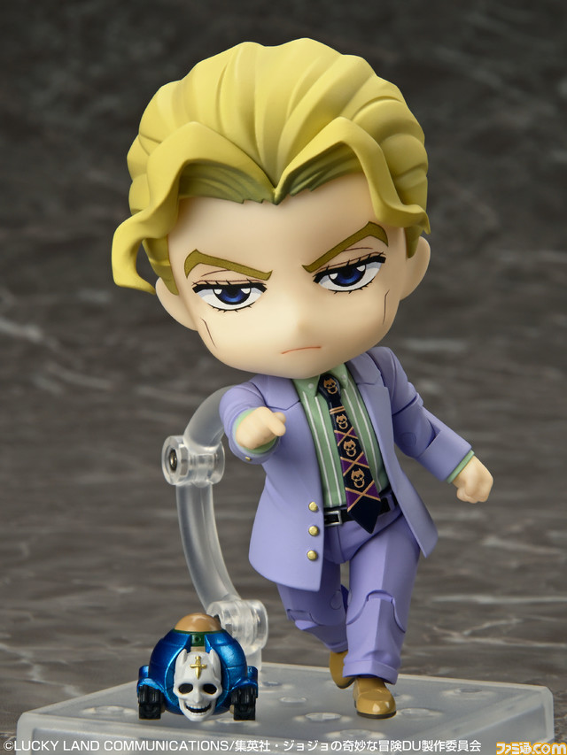 アニメ『ジョジョの奇妙な冒険 ダイヤモンドは砕けない』吉良吉影をねんどろいど化。サンジェルメンの袋やシアーハートアタックなどのオプションパーツつき