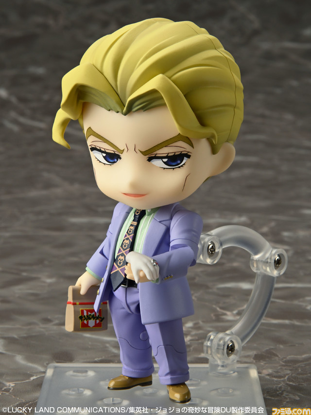 アニメ『ジョジョの奇妙な冒険 ダイヤモンドは砕けない』吉良吉影をねんどろいど化。サンジェルメンの袋やシアーハートアタックなどのオプションパーツつき