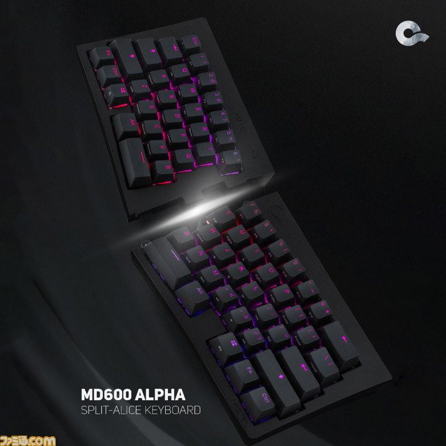 分離型メカニカルキーボード“MD600Alpha BT RGB”本日(5/25)販売開始。無線・優先に両対応しており、吸音シートによる反響音の軽減なども施されている
